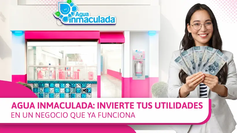 invierte tus utilidades en agua inmaculada