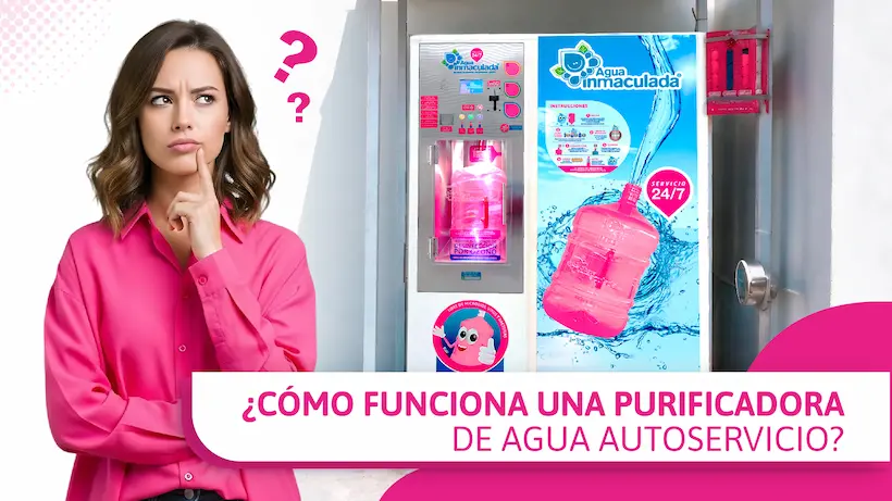 Cómo funciona una purificadora de agua autoservicio